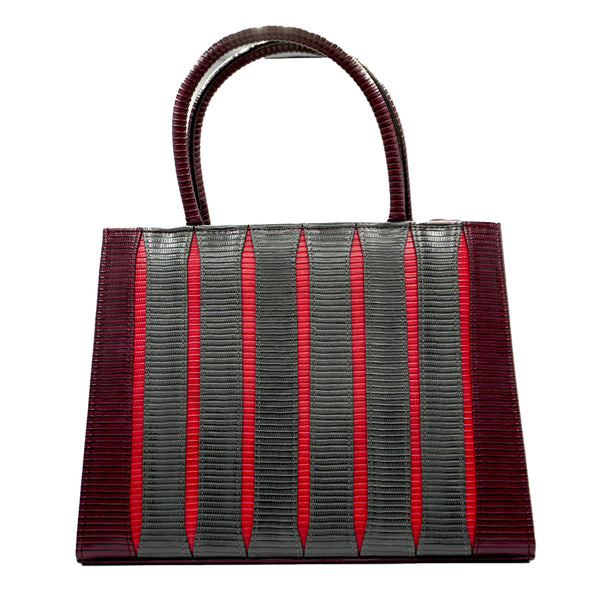 Luxury Textured Leather Handbag - Levo