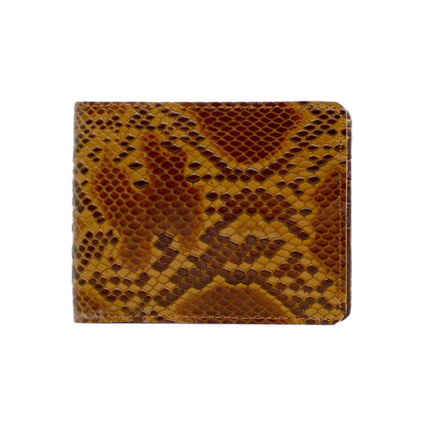 Luxury Men's Snake-Print Leather Wallet - Levo