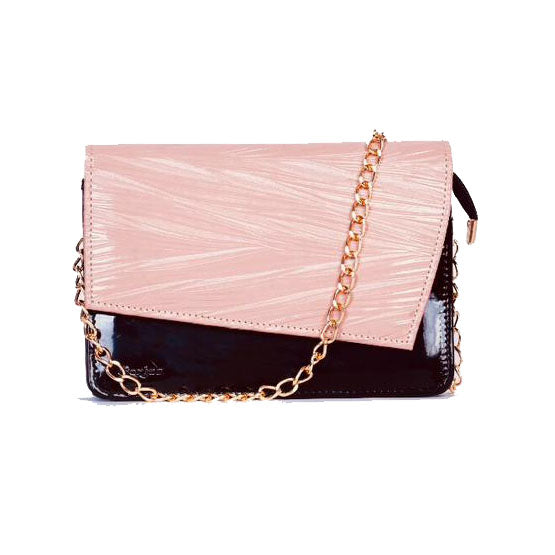 Chic Pink Shimmer Crossbody Bag - Levo