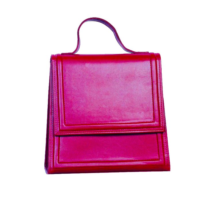 Sapphire Chic Professional Red Leather Bag - Levo