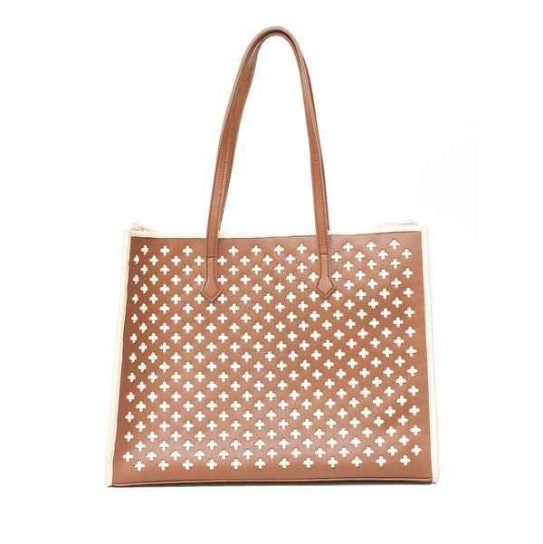 Stylish Cross Pattern Tote Bag - Levo