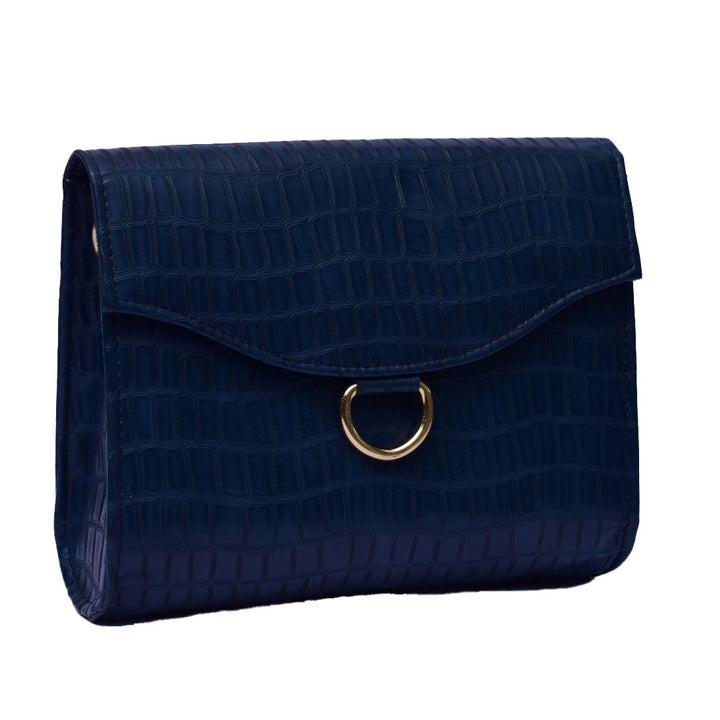 Elegant Croc-Textured Women's Handbag - Levo